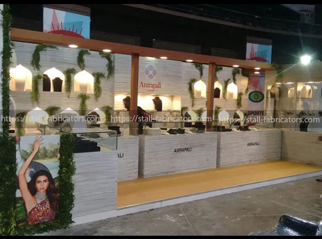 IIJS jewellery stall exhibition stall at Jewellery exhibition stall – designed & fabricated by Stall Fabricators