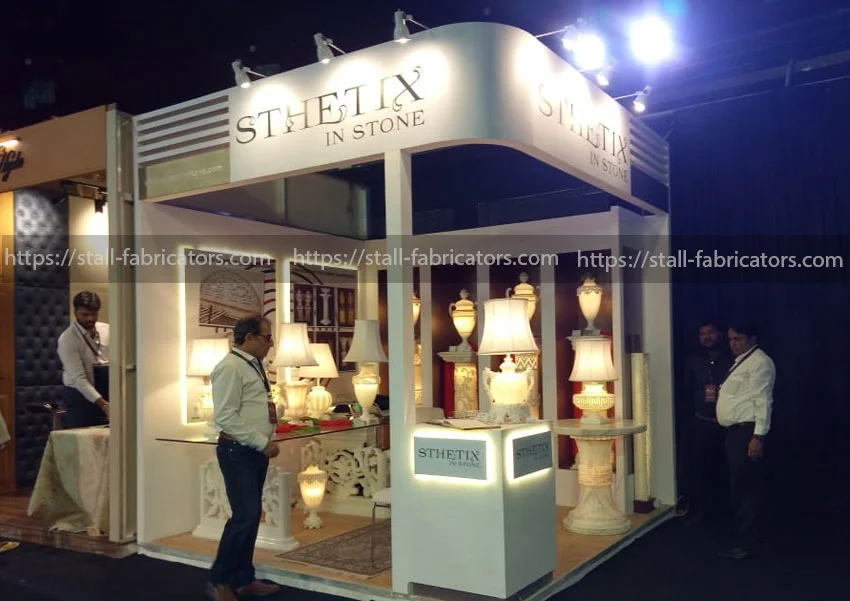 IIJS jewellery stall exhibition stall at Jewellery exhibition stall – designed & fabricated by Stall Fabricators