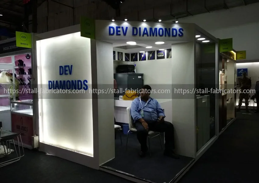 Jewellery exhibition stall