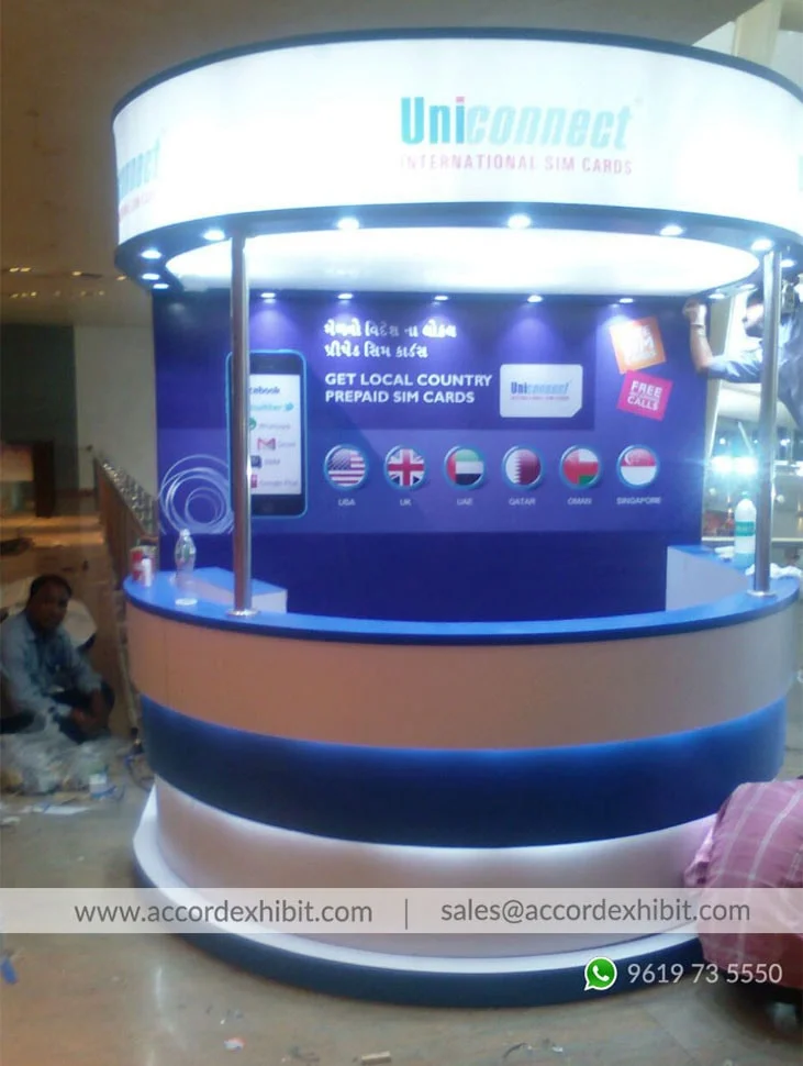 Mall kiosk by Stall Fabricators
