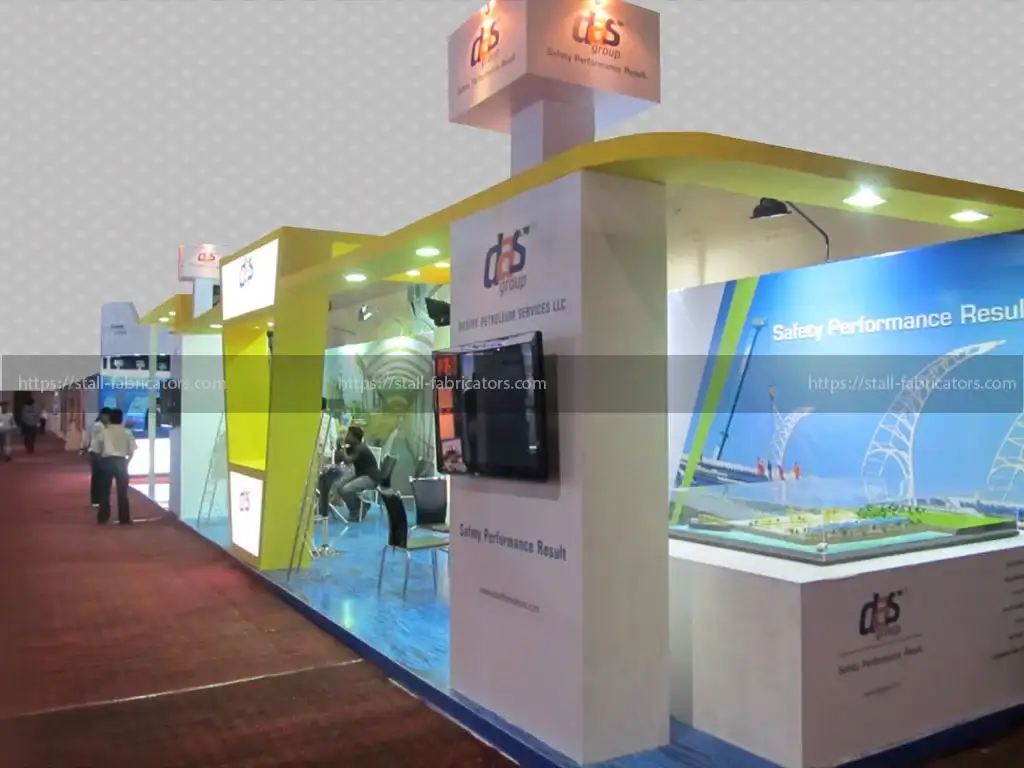 Das Group exhibition stall at Oil and Gas Expo – designed & fabricated by Stall Fabricators