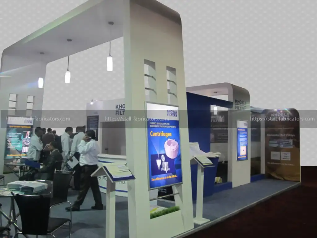 Khosla Filters exhibition stall at Technotex – designed & fabricated by Stall Fabricators