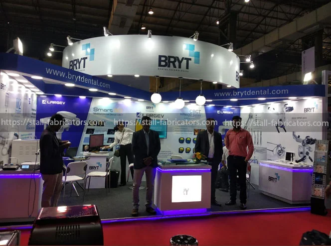 Bryt Dental Technologies exhibition stall at Expodent – designed & fabricated by Stall Fabricators