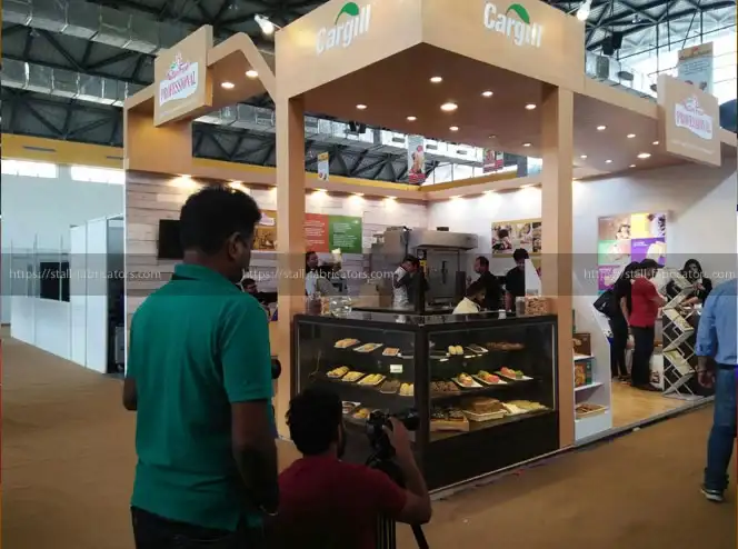Cargill India Pvt Ltd exhibition stall at NFP Bakery Tech Fair – designed & fabricated by Stall Fabricators