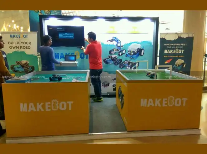 Global Space exhibition stall at Conference Show – designed & fabricated by Stall Fabricators