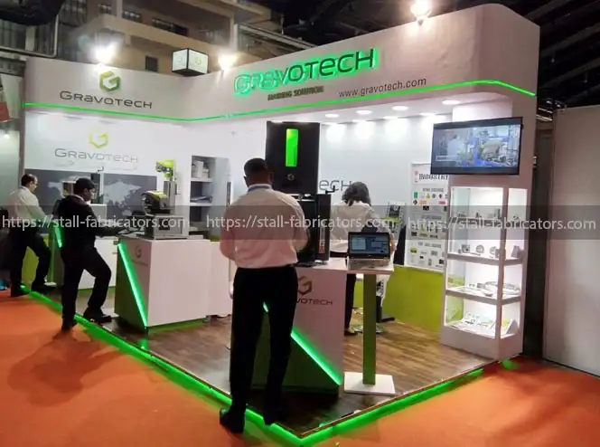 Gravotech Engineering Pvt Ltd exhibition stall at Automation Expo – designed & fabricated by Stall Fabricators