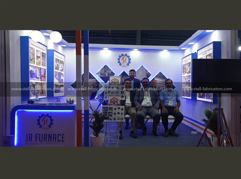 JR Furnace exhibition stall at Cable & Wire Fair – designed & fabricated by Stall Fabricators