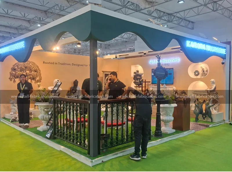 Karara Mujassme exhibition stall at Aahar – designed & fabricated by Stall Fabricators
