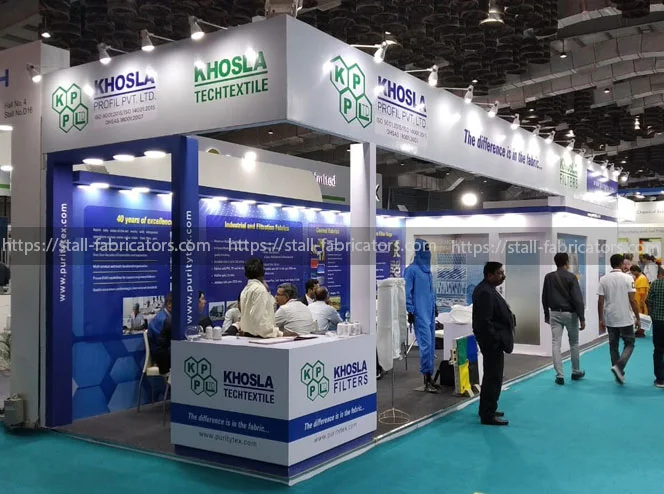 Khosla Profil Pvt Ltd exhibition stall at Techtextil – designed & fabricated by Stall Fabricators