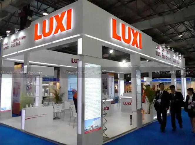 Luxi Group Co. Ltd. exhibition stall at Chemspec India – designed & fabricated by Stall Fabricators