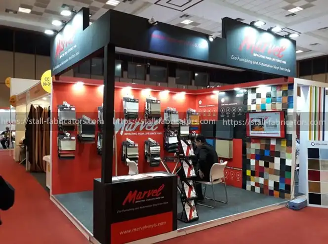 Marvel Vinyl Pvt. Ltd. exhibition stall at IILFC – designed & fabricated by Stall Fabricators