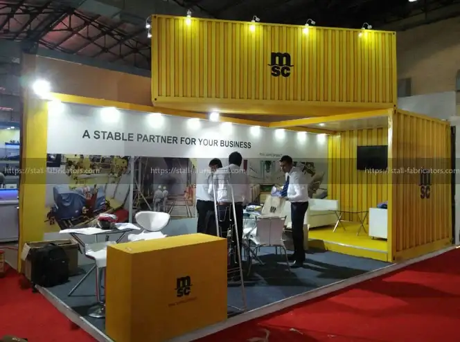 MSC Mediterranean Shipping Company exhibition stall at CTL & BHP – designed & fabricated by Stall Fabricators