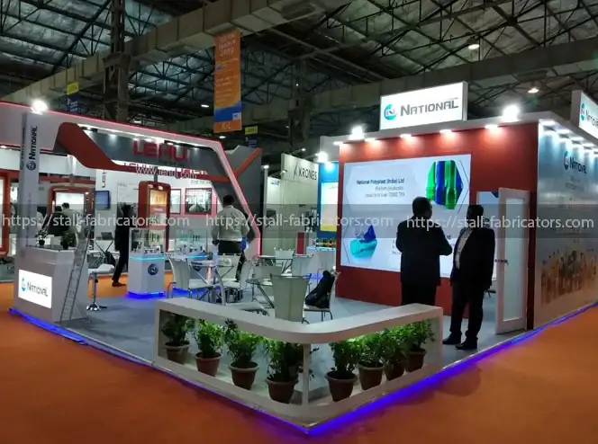 National Polyplast India Ltd exhibition stall at Drink Technology Expo – designed & fabricated by Stall Fabricators