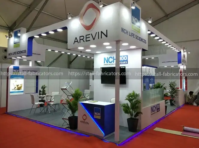 NCH Probiotic System exhibition stall at Poultry India – designed & fabricated by Stall Fabricators