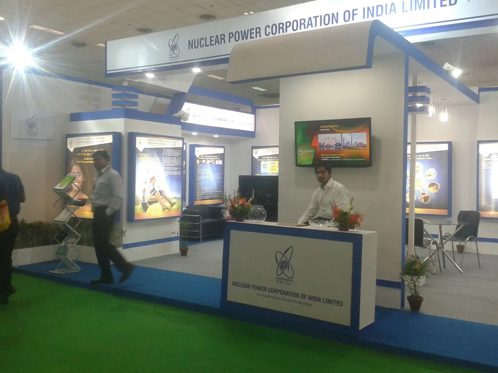 NPCIL exhibition stall at Energy Show – designed & fabricated by Stall Fabricators