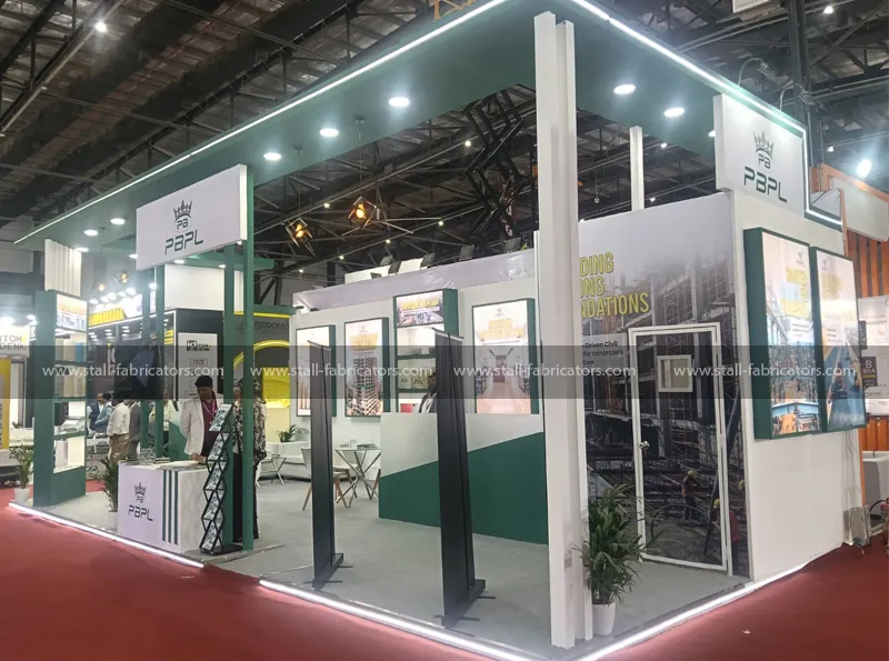 Pbpl exhibition stall at Iwe – designed & fabricated by Stall Fabricators