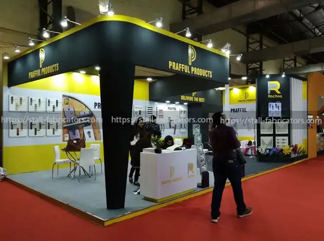 Praffull Products exhibition stall at INDEX Show – designed & fabricated by Stall Fabricators