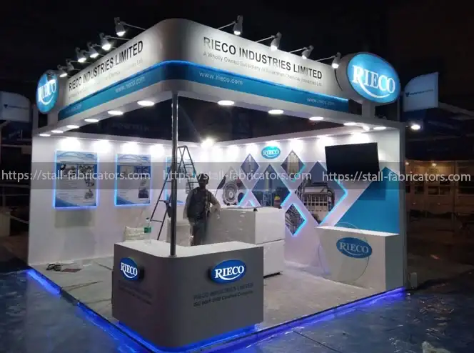 Rieco Industries Limited exhibition stall at Indus Food Tech – designed & fabricated by Stall Fabricators
