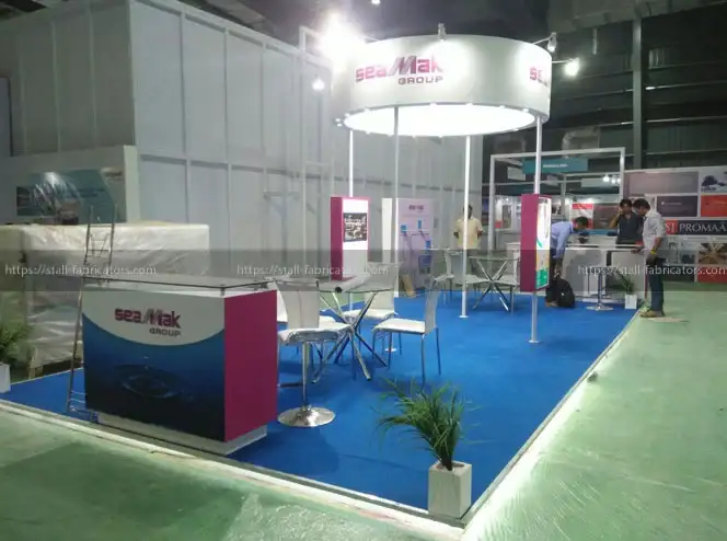 Seamak Group exhibition stall at Greenbuild – designed & fabricated by Stall Fabricators