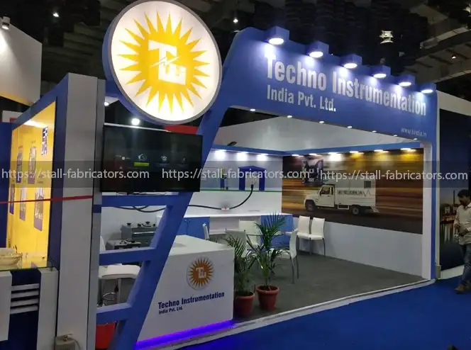 Techno Instrumentation India exhibition stall at Distribuelec – designed & fabricated by Stall Fabricators