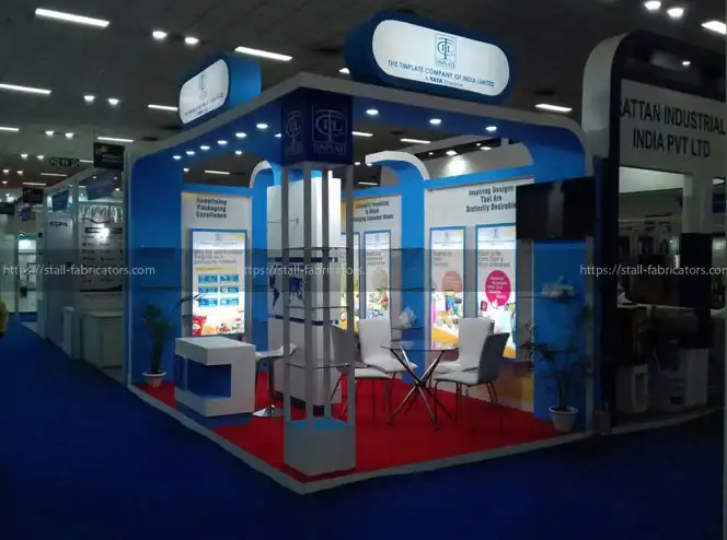 Voyager exhibition stall at Globe Oil – designed & fabricated by Stall Fabricators