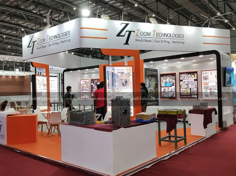 Zoom Technologies exhibition stall at Tagma Diemould India – designed & fabricated by Stall Fabricators